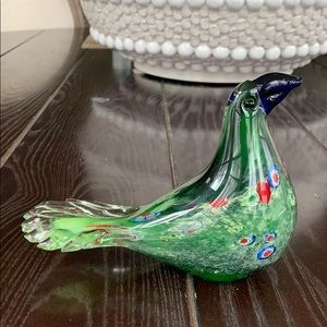 Murano glass bird figurine